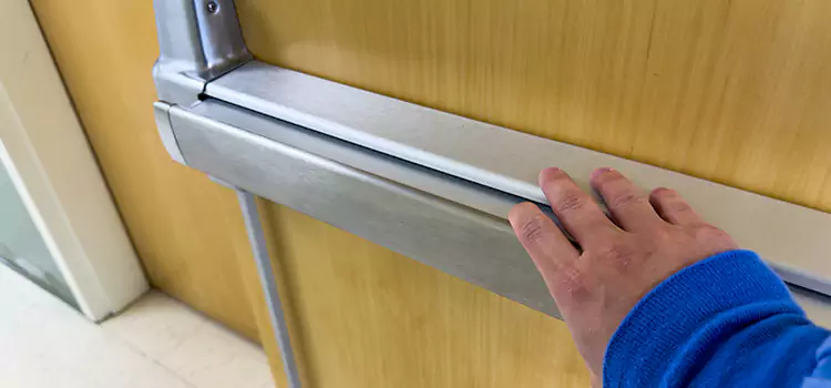 Installing a Push Bar on a Door Zanesville